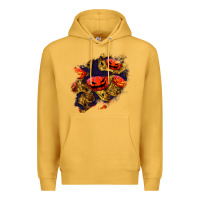 Mustard halloween pumpkin patch  2 Premium Hoodie - BundleAndBundleShop