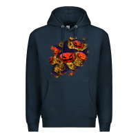 Navy halloween pumpkin patch  2 Premium Hoodie - BundleAndBundleShop