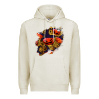 Oatmeal Heather halloween pumpkin patch  2 Premium Hoodie - BundleAndBundleShop