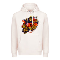 Pale Pink halloween pumpkin patch  2 Premium Hoodie - BundleAndBundleShop