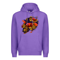 Purple halloween pumpkin patch  2 Premium Hoodie - BundleAndBundleShop