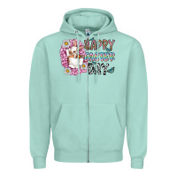 Seafoam happy easter day Zipper Hoodie - CowhideDigitalArt