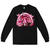 Black gnomes rainbow breast cancer Long Sleeve Tee - CowGirlArtShop