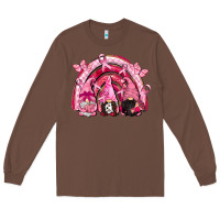 Chestnut gnomes rainbow breast cancer Long Sleeve Tee - CowGirlArtShop