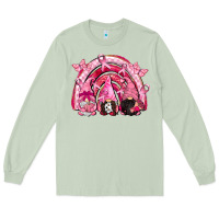 Matcha gnomes rainbow breast cancer Long Sleeve Tee - CowGirlArtShop