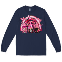 Navy gnomes rainbow breast cancer Long Sleeve Tee - CowGirlArtShop