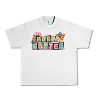 Lunar Rock Happy Easter plate letters Easter Day Urban Heavy Tee - HowdyJamesFarm