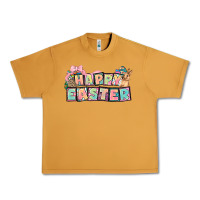 Peanut Butter Happy Easter plate letters Easter Day Urban Heavy Tee - HowdyJamesFarm