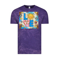 Cloud Purple summer love Vintage Tee - TumblerDesignByShophia