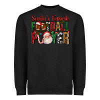 Black Santa's Favorite Football Player For Christmas Heavyweight Sweatshirt - FaDigitalArtStudio