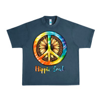 Midnight Navy Hippie  Soul Urban Heavy Tee - JahusDesignShop
