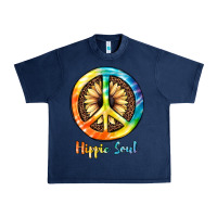 Navy Hippie  Soul Urban Heavy Tee - JahusDesignShop