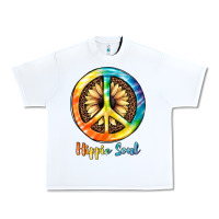 White Hippie  Soul Urban Heavy Tee - JahusDesignShop