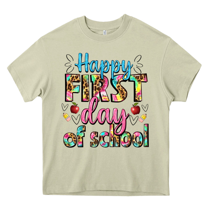 Happy First Day Of School Heavy Core Tee by BundleAndBundleShop | Teevron