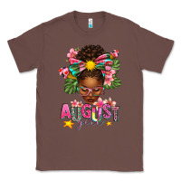 Chestnut August Girl Afro Woman Summer Classic Tee - texasbilliewilder