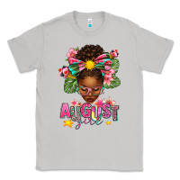 August Girl Afro Woman Summer Classic Tee | Teevron