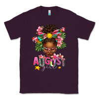 Plum August Girl Afro Woman Summer Classic Tee - texasbilliewilder