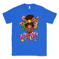 True Royal August Girl Afro Woman Summer Classic Tee - texasbilliewilder