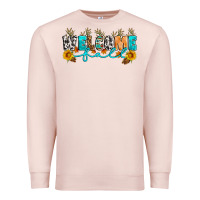 Pale Pink Welcome fall Premium Sweatshirt - Artiststas