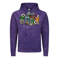 Cloud Purple Soccer coffee cups Vintage Hoodie - HowdyJamesFarm