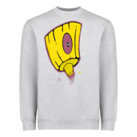 Heather Grey Hot Trend Graffiti Spray Paint Tip Art Street Art Urban 80S 90S Hiphop Heavyweight Sweatshirt - lanVoArt