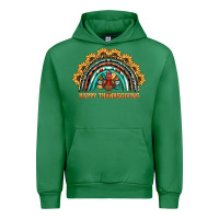 Emerald happy thanksgiving rainbow Urban Hoodie - BarkalooDesign