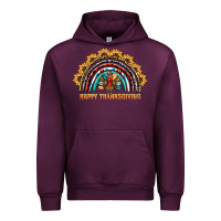 Mauve Wine happy thanksgiving rainbow Urban Hoodie - BarkalooDesign