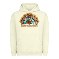 Pigment Pistachio happy thanksgiving rainbow Urban Hoodie - BarkalooDesign