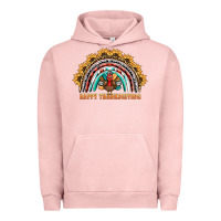 Pigment Salmon happy thanksgiving rainbow Urban Hoodie - BarkalooDesign