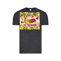 Vintage Black tis' the season softball with cowhide tumbler tbs Vintage Tee - TumblerDesignByShophia