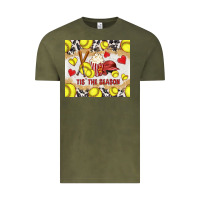 Vintage Olive tis' the season softball with cowhide tumbler tbs Vintage Tee - TumblerDesignByShophia