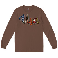 Chestnut usa calligraphy Long Sleeve Tee - Jasminsmagicworld
