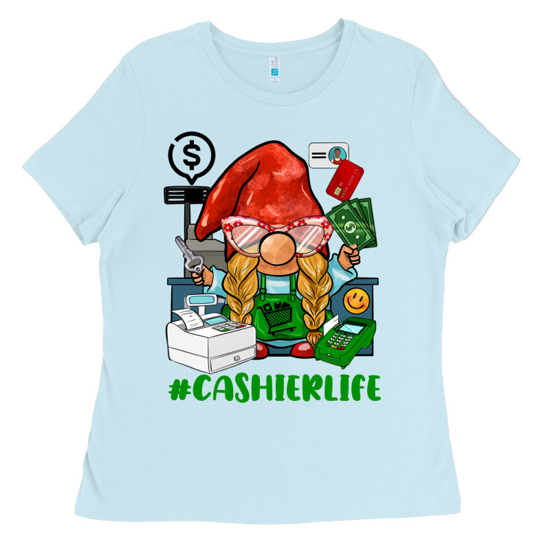 Cashier  Life Gnome Ladies Tee by BarkalooDesign | Teevron