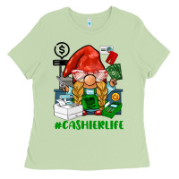 Matcha cashier  life gnome Ladies Tee - BarkalooDesign