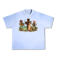 Grape Ice Western rabbit bunny with crosses Easter Day Urban Heavy Tee - HowdyJamesFarm