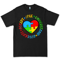 Black autism awareness puzzle heart love understand advo Premium Tee - Artiststas