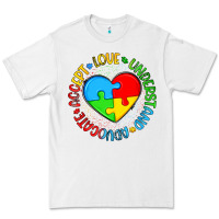 White autism awareness puzzle heart love understand advo Premium Tee - Artiststas