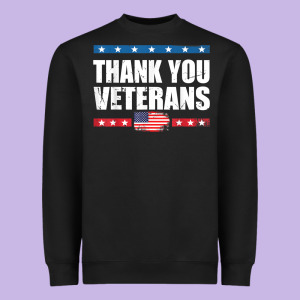 Shirts For Veterans, Thank You Veterans Shirt Veterans Day Heavyweight Sweatshirt Designed By Lanvoart