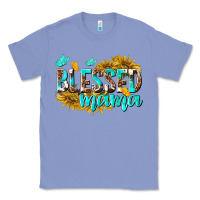 Colony Blue Blessed Mama Classic Tee - texasbilliewilder