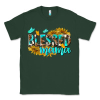 Sports Green Blessed Mama Classic Tee - texasbilliewilder