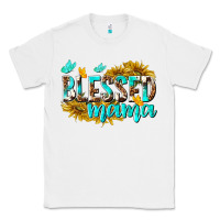 White Blessed Mama Classic Tee - texasbilliewilder