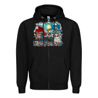 Black Happy Easter Zipper Hoodie - CowhideDigitalArt