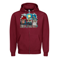 Burgundy Happy Easter Zipper Hoodie - CowhideDigitalArt