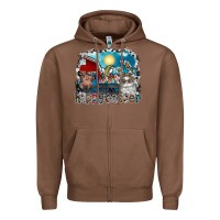 Chestnut Happy Easter Zipper Hoodie - CowhideDigitalArt