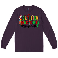 Plum certified medical assistant Long Sleeve Tee - CowGirlArtShop
