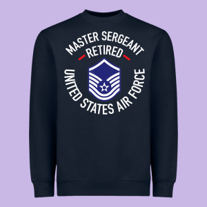 Limited Edition Master Sergeant Retired Air Force Military Retiremen Heavyweight Sweatshirt Designed By Lanvoart