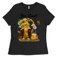 Black bee kind gnome Ladies Tee - BarkalooDesign