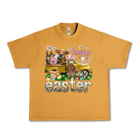 Peanut Butter Happy Easter truck with farm animals Easter Day Urban Heavy Tee - HowdyJamesFarm