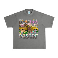 Tornado Happy Easter truck with farm animals Easter Day Urban Heavy Tee - HowdyJamesFarm