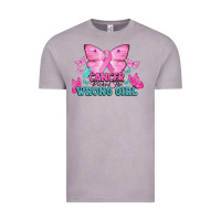Vintage Zinc Cancer picked the wrong girl Cancer Awareness Vintage Tee - HowdyJamesFarm